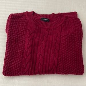 Banana Republic Red Cable Knit Sweater